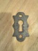 Old Victorian Antique Door Skeleton Key Hole Cover Cast Iron Steampunk Cabinet Escutcheons & Key Hole Covers photo 2
