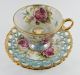 Lusterware/irridescent Tea Cup And Lattice Saucer With Roses Cups & Saucers photo 3