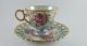 Lusterware/irridescent Tea Cup And Lattice Saucer With Roses Cups & Saucers photo 6