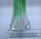 Antique Perfume Scent Bottle.  Cut Crystal Green Sterling Silver Rim London 1905 Sterling Silver (.925) photo 2