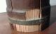 Antique Primitive Wood Butter Mold Barrel Hexagon Ornate Farm Americana Rare Vtg Primitives photo 6