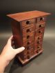 Primitive Antique Style Wood Apothecary Spice Chest Cabinet 14 Drawers 1900-1950 photo 1