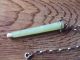 Chinese.  Jade Pendant With A Silver Chain & Mount,  A Item. Chinese photo 1