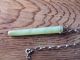 Chinese.  Jade Pendant With A Silver Chain & Mount,  A Item. Chinese photo 2