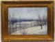 Antique Edith Stevens Impressionist Landscape Oil Painting Newcomb Macklin Frame Other Antique Decorative Arts photo 1