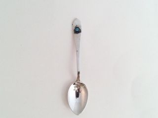 Royal Canadian Air Forces Sterling Silver Enamel Vintage Tea Souvenir Spoon photo