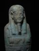 Zurqieh - Ancient Egypt,  Inscribed With Hieroglephs,  Faience Shabti Egyptian photo 1