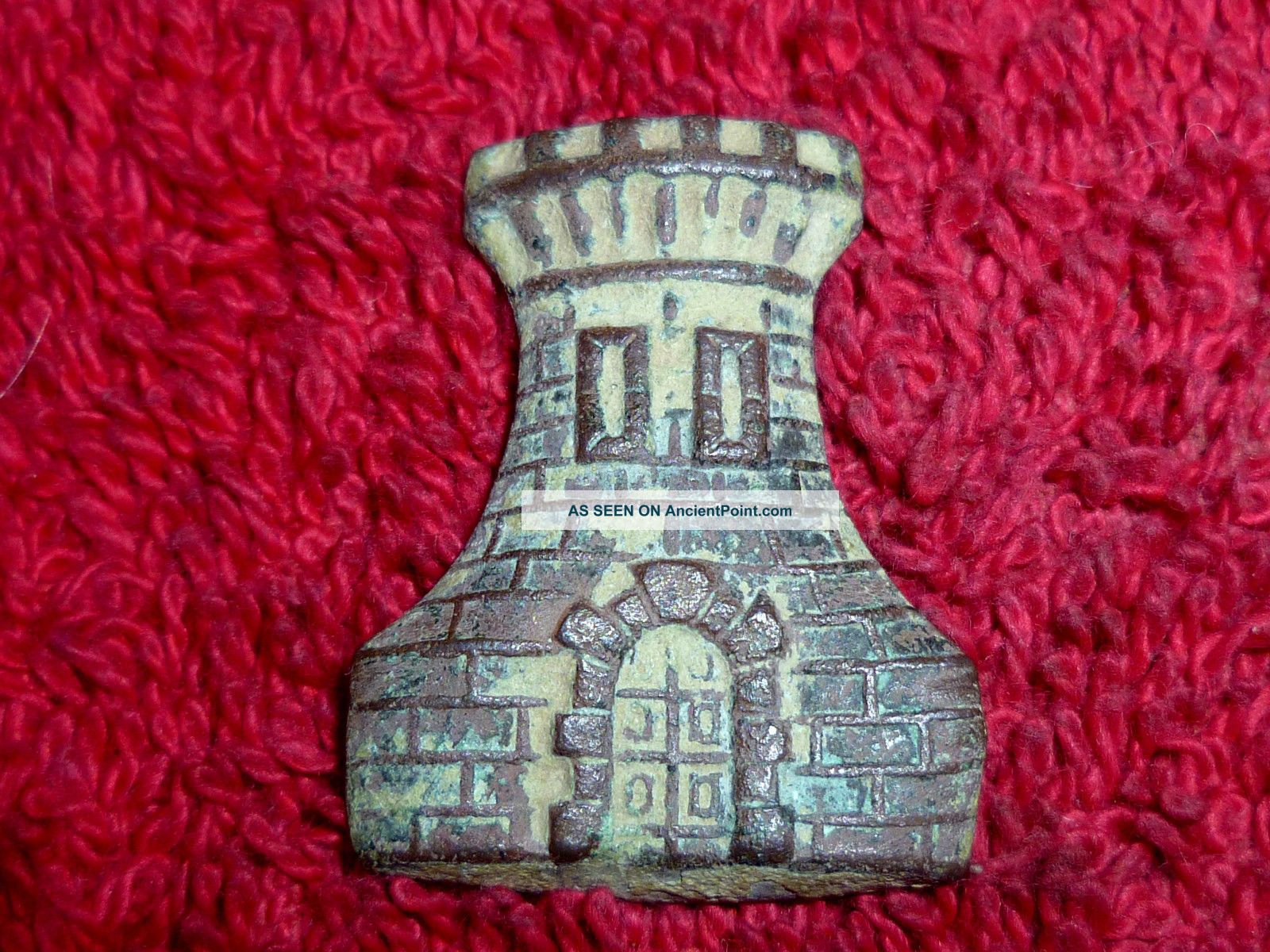 Stunning Byzantine Bronze Applique Military Tower - 11 - 12th Century Ad (871) Other Antiquities photo