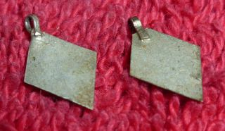 Rare Viking Silver Pair Earrings 10th Century Ad - 833 photo