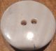 Antique Vintage White Glass Disc Sew - Thru Button With Angel Decal Transfer.  1 1 Buttons photo 1