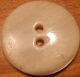 Antique Vintage Angel Motif,  Hand Painted White Glass Disc Sew - Thru Button.  1 1 Buttons photo 1