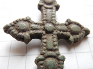 Viking Period Bronze Reversible Cross Scandinavian Type 900 Ad,  Vf, photo