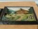 Antique Black Forest Wooden 3d Picture Nature Scene - Carved Figures photo 2
