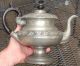 Antique American Pewter Embossed Teapot,  Probably Armitages & Standish, Metalware photo 4