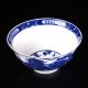 Chinese Blue & White Hand - Painted Scenery Porcelain Bowl W Qing Dynasty Qianlong Bowls photo 4