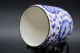Exquisite Chinese Porcelain Famille Rose Teacup& Blue Flowers Other Chinese Antiques photo 3