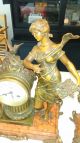 For Dimka00 Onlyfrench Mantleclock With Statue And Candlesticks F Moreau Clocks photo 4