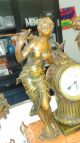 For Dimka00 Onlyfrench Mantleclock With Statue And Candlesticks F Moreau Clocks photo 5