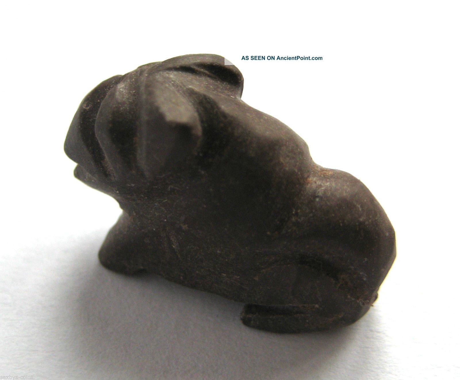 C.  400 B.  C Ancient Egypt Late Ptolemaic Period Steatite Lion Amulet Pendant Egyptian photo
