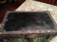 Vintage Black Small Child Doll Metal Covered Steamer Trunk Chest W/insert Tray 1900-1950 photo 10