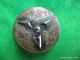 1428 – Large Brass Triad Engraved Button Embellished W Cut Steels Buttons photo 3