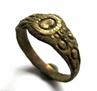 Circa.  1500 - 1600 A.  D British Found Tudor Period Ae Bronze Decorative Ring photo