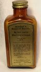 Antique 1922 Kimball ' S Rays Of Health Empty Amber Glass Apothecary Bottle Bottles & Jars photo 1