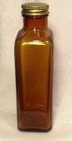 Antique 1922 Kimball ' S Rays Of Health Empty Amber Glass Apothecary Bottle Bottles & Jars photo 5