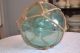 Vintage Very Large Green Glass Fishing Float Blown With Pontil Fishing Nets & Floats photo 2