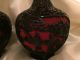 Black And Red Chinese Cinnabar Vases Vases photo 3