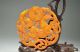 Ingenious Chinese Old Jade Hand Carved Jade Tablets - Horse A4 Necklaces & Pendants photo 3