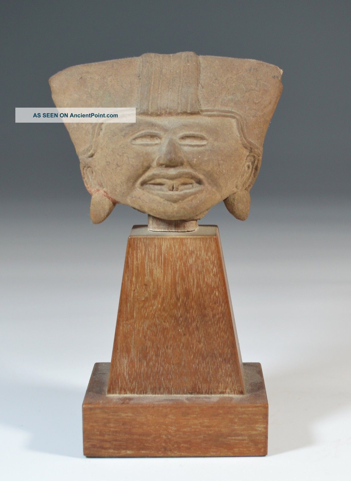 Pre Columbian Ancient Mexico Good Vera Cruz Head The Americas photo