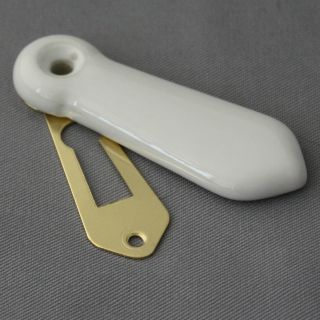 Plain White Ceramic Escutcheon - Key Hole Cover photo