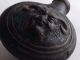 16th 17th ? Century Clay Ceramic Bottle Devil Gilded Painted Very Weird Unusual British photo 5