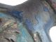 16th 17th ? Century Clay Ceramic Bottle Devil Gilded Painted Very Weird Unusual British photo 7