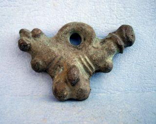 Ancient Roman Bronze Phallic Amulet.  (015329) photo