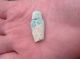 Ancient Egyptian Faience Style Head Amulet 4th - 1st Century Bc. Egyptian photo 1
