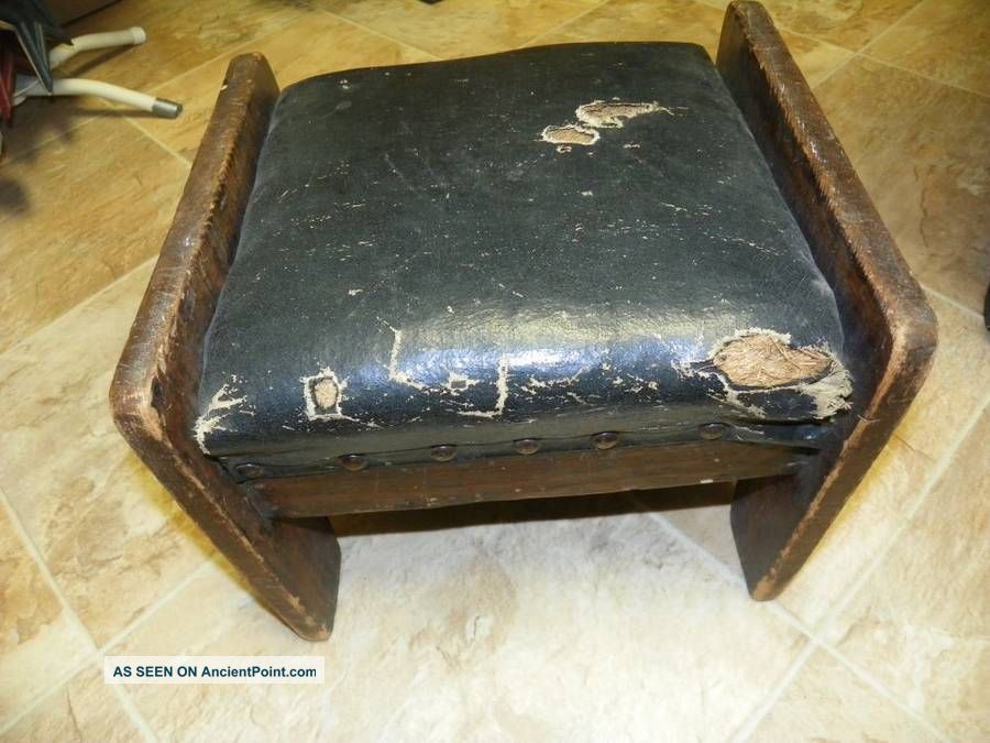 Primitive Antiqtue Vintage Foot Stool Primitives photo