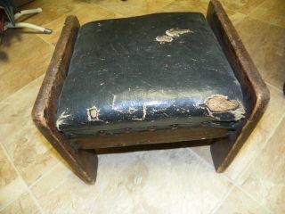 Primitive Antiqtue Vintage Foot Stool photo