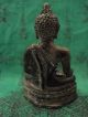 Phra Chiang Saen Subduing Mara Buddha Statue Antique Thai Buddhist Amulet Amulets photo 1