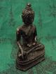 Phra Chiang Saen Subduing Mara Buddha Statue Antique Thai Buddhist Amulet Amulets photo 2