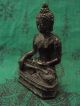 Phra Chiang Saen Subduing Mara Buddha Statue Antique Thai Buddhist Amulet Amulets photo 3
