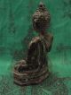 Phra Chiang Saen Subduing Mara Buddha Statue Antique Thai Buddhist Amulet Amulets photo 5