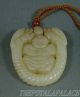 Old Chinese Nephrite Celadon Jade Pendant Archaistic Style Dragons & Fairy Boy Necklaces & Pendants photo 5