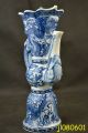 Collectible Blue And White Porcelain Painting Dragon Teapot Qianlong Mark Porcelain photo 1