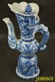 Collectible Blue And White Porcelain Painting Dragon Teapot Qianlong Mark Porcelain photo 2