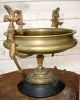 Antique Aesthetic Neoclassical Bronze 19thc Figural Medallion Tazza Compote N/r Metalware photo 10
