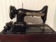 Vintage Antique 1928 Electric Singer 128 Sewing Machine Wood Carry Case And Key Sewing Machines photo 6