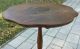 Vintage Colonial Tilt Top Scalloped Candle Stand Side Accent Table Plant Stand Unknown photo 2