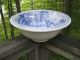Victorian Antique Washstand / Basin Sink Blue And White Transferware C1890. Plumbing photo 1